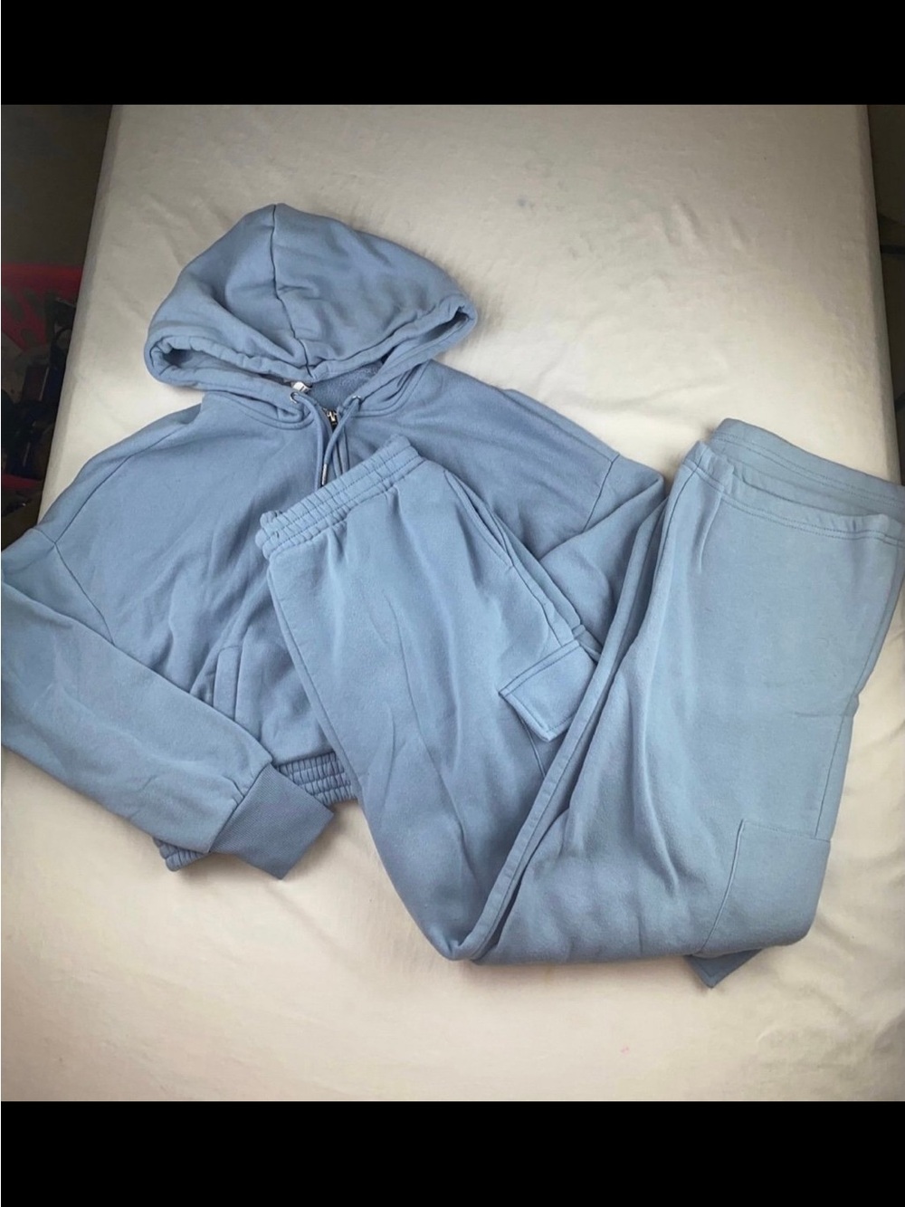 Matching hoodie and sweats set